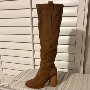 Vici Tan Over the Knee Boots